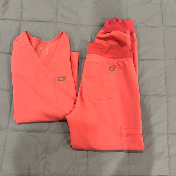 Figs Other Figs Scrubs Neon Pink 23 Pen Stains On Bottom Poshmark